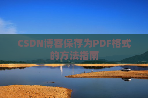 CSDN博客保存为PDF格式的方法指南